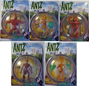 Vintage 1998 Antz Playmates Action Figures Z,Bala,Weaver,Cutter,Mandible SET NIB - Picture 1 of 21