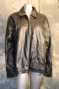Disney Mickey's Road Gear Leather Jacket Men’s Large "Fast and Easy Model" - Picture 1 of 14
