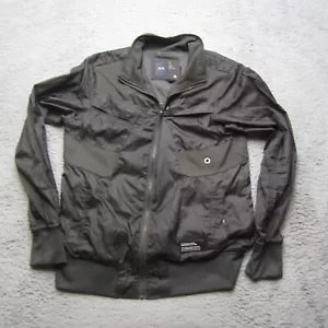 G Star Jacket Mens M Black Bomber Military Coat Overshirt Utility Pockets - Picture 1 of 16