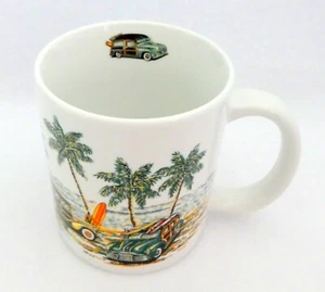 WOODY CAR Mug Island Heritage JUMBO WOODIES BANDED By EDDY Y NWOT MINT - Picture 1 of 9