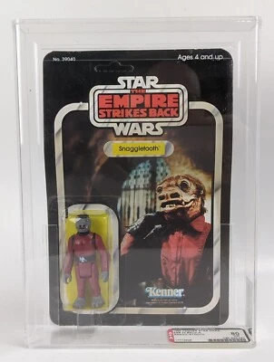Kenner AFA 80 1980 Star Wars ESB 32 espalda Snaggletooth cardado sin usar, en caja Empire Strikes Foto 1 de 4