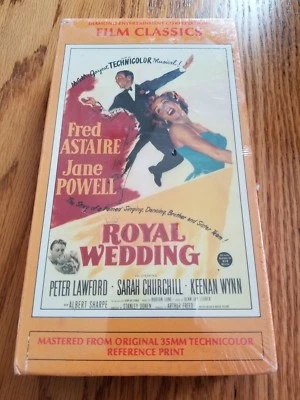 Royal Wedding - Fred Astaire & Jane Powell (VHS, 1990, Technicolor) - Brand New - Image 1 of 2