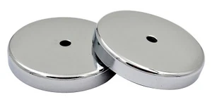 4x Everhang ROUND BASE MAGNET 11.3kg Pull Strength, Chrome Plated 73524 - Picture 1 of 1