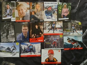 AUTOGRAMM SAMMLUNG - 15 KARTEN vom BIATHLON - SIGNED! - Bild 1 von 1