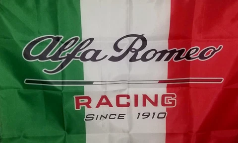2023 Alfa Romeo Italy  Formula 1 Flag Logo Race Sport Event 2x3 ft size Fan Made Cover