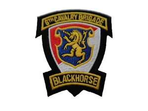 Aufnäher  US-Army  6th Cavary Brigade  Blackhorse  ca 7x7,5 cm - Picture 1 of 1