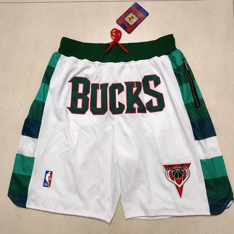 Milwaukee Bucks Shorts New Men's Size Small Giannis Antetokounmpo Cover