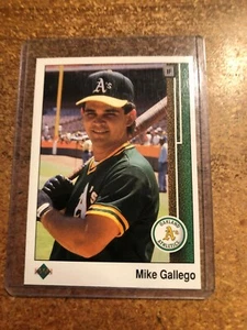 1989 Upper Deck Baseball # 583 Mike Gallego Corrected - Picture 1 of 8