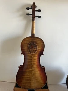 4/4 Violin Solid flamed maple back old spruce top hand carved the STATUE K3741 - Picture 1 of 7