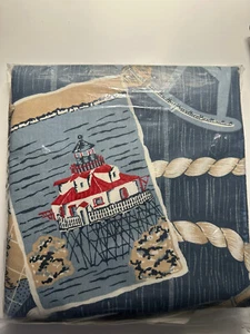 Vintage nautischer Duschvorhang - Made in the USA - Bild 1 von 2