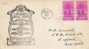 854 3c WASHINGTON'S INAUGURATION - Albert Goldman R/S - Bild 1 von 1