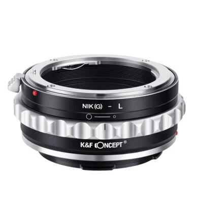 K&F Concept Lens Adapter For Nikon F (G-Type) Lens to L Mount Leica SL Camera - Image 1 of 4