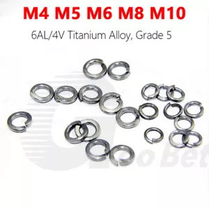 M4 M5 M6 M8 M10 Titanium Spring Washers Square Section Lock Grade 5 Ti-6Al-4V - Picture 1 of 2