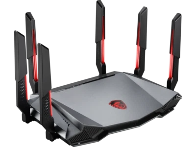 MSI RadiX AXE6600 WiFi 6E Tri-Band Gaming Router  support 2.5GHz/5GHz/6GHz, AI Q - Image 1 of 4