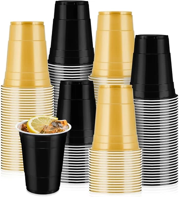 50 Pcs 16 Oz Plastic Cups Bulk Disposable Plastic Party Cups for Graduation Wedd - Image 1 of 4