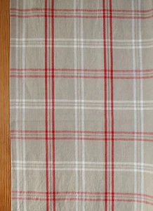Tischläufer Läufer Karen Leinen 50x170 rot kariert Karo Landhaus Garten Proflax - Bild 1 von 3