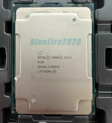 Intel Xeon Gold 6134 8 Threads 16 threads 24.75MB SR3AR 3.2GHz 130W LGA3647 CPU - Image 1 of 4