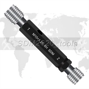 1 PC M10×1.25 mm 6H right-hand thread Screw plug gauge GO NO-GO Gage - Picture 1 of 5