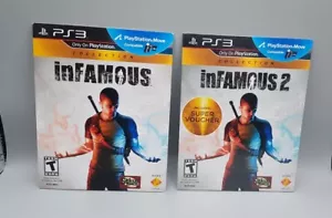 Infamous 1 & 2 Collection PS3 Not For Resale Cardboard Sleeve - 1 New & 1 Used - Picture 1 of 5