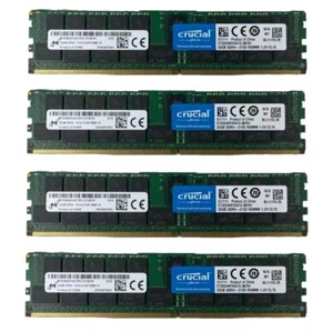 Crucial 128GB 4X32GB DDR4 2133MHz PC4-17000 ECC Registered Memory CT32G4RFD4213 - Picture 1 of 5