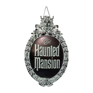 Disney Haunted Mansion Harz Schild Geist Halloween Wandrelief 6x10 cm - Bild 1 von 5