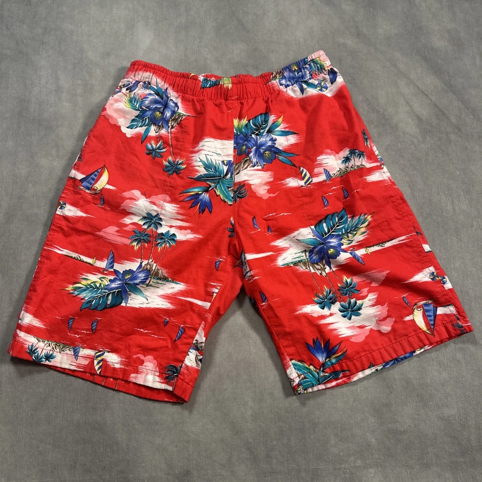 Bañador Paradise Found Hawaii Floral Hawaiano Pantalones Cortos de Playa De Colección MEDIANO Foto 1 de 4