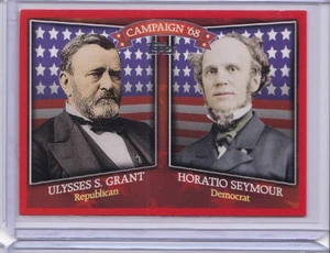 2008 Topps Campaña Histórica Match-Ups Ulysses S Grant Horatio Seymour ID5 - Imagen 1 de 2