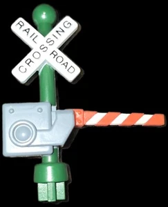 Thomas und seine Freunde Holzeisenbahn Eisenbahnübergangsposten mit beweglichem Arm - Bild 1 von 3