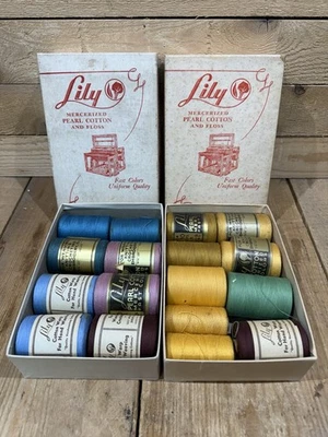 VINTAGE Miscellaneous Lot Of Lily Crocheting Embroidery Knitting Weaving Threads - Image 1 of 4