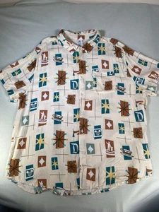 Walt Disney World Hemd Erwachsene XXL Knopfleiste All Over Print Herren Hawaii Mickey - Bild 1 von 8