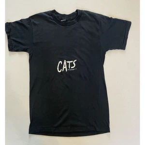 CATS Tee Shirt Mens Medium Broadway Play NYC 1981 Single Stitch Vintage Graphic - Picture 1 of 10