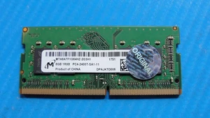 Dell 15 5570 Micron 8GB 1Rx8 PC4-2400T Memory RAM SO-DIMM MTA8ATF1G64HZ-2G3H1 - Picture 1 of 2