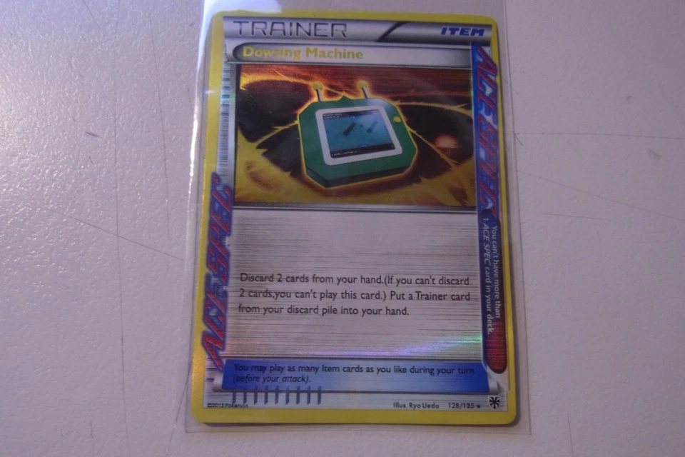 Dowsing Machine Ace Spec 128/135 Plasma Storm Ultra Rare Holo Pokemon LP - Image 1 of 2