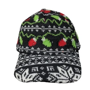 Sombrero con tirantes de Navidad multicolor vacaciones negro multicolor copos de nieve - Imagen 1 de 7