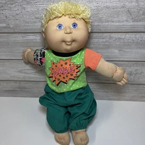 Vintage Cabbage Patch Kid Boy Doll Blonde Hair Mullet 90’s Hasbro SWAK - Picture 1 of 13