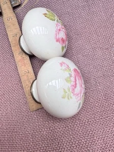 porcelain floral door knobs vintage selling my collection of door things - Picture 1 of 6