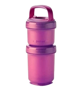 Tupperware Twist N Snack Container Set New Purple 200ml & 350ml Lunch Box *B - Picture 1 of 1