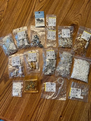 夹式耳环制作用品 - 各种款式,银色和金色 - 全新 — 第 1/4 张图片