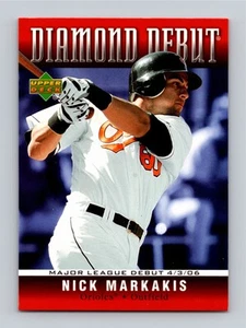 Nick Markakis 2006 Upper Deck Diamond debut #DD-48 casi nuevo o mejor - Imagen 1 de 2