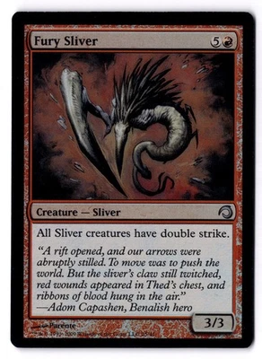 Fury Sliver NM* FOIL Premium Deck Series: Slivers ENGLISH 25/41 mtg-UnltdCards - Image 1 of 2