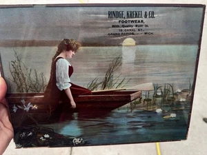 Original 1901 Lithograph Ad – Rindge, Krekel & Co. Footwear Grand Rapids MI - Picture 1 of 4
