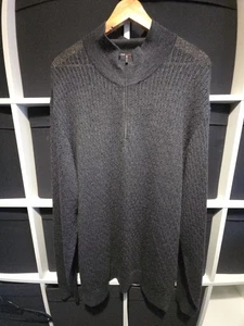 Tiger Woods Collection 1/4 Zip Pullover Grau XL 100% Wolle - Bild 1 von 13