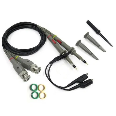 100MHz 1X/10X Adjustable Probe Attenuation Test Cable Detachable Hook Tip Kits N - Imagen 1 de 4