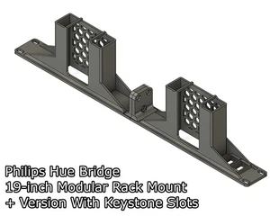 19-Inch Modular Rack Mount for Philips Hue Bridge – Single or Dual Mount Bracket - Picture 1 of 2