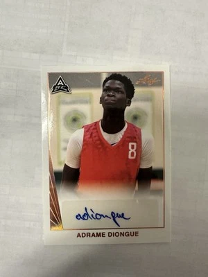 2022-23 Leaf Trinity - Adrame Diongue #BA-AD1 (AU, RC) Autographs Bronze Etch - Image 1 of 2