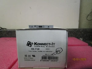 Qty (45) Automation Direct Konnect-IT Terminal Blocks Gray Fuse Holder KN-F10 - Picture 1 of 6