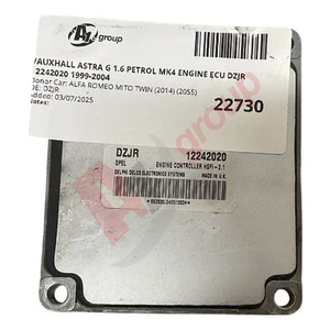 VAUXHALL ASTRA G 1.6 PETROL MK4 ENGINE ECU DZJR 12242020 1999-2004 DZJR - Picture 1 of 8
