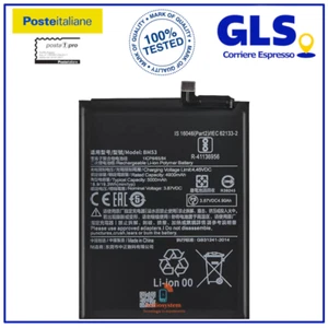 BATTERIA CAP. ORIGINALE 5000MaH per XIAOMI MI 10T / 10T PRO M2007J3SG BM53 PILA - Foto 1 di 1
