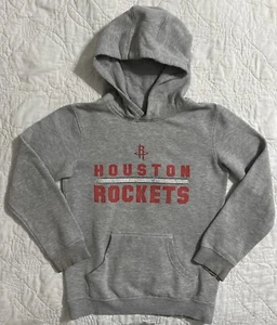 Houston Rockets Gray Youth Rough Road Fleece Pullover Hoodie, Medium 10/12 - Picture 1 of 4