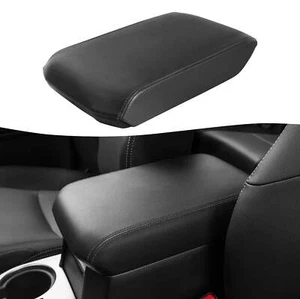 Fit 2010-2023 Toyota 4Runner Center Console Lid Armrest Leather Cover Trim Black - Bild 1 von 8